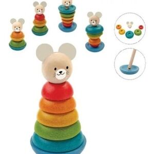 PlanToys Stacking Ring Mouse Baby Toddler Toy‎
